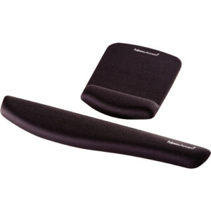 Fellowes Mouse Mat Wrist Support - PlushTouch Mouse Pad with Non Slip