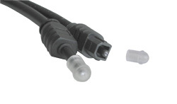 Lindy 35221 audio cable 1 m TOSLINK Mini-TOSLINK Black
