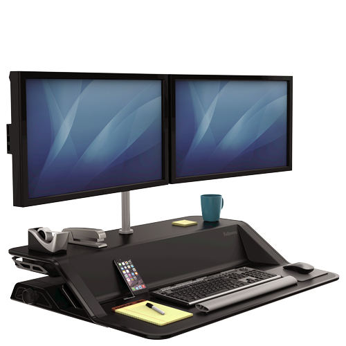 Fellowes 8042901 monitor mount / stand 66 cm (26") Desk Silver
