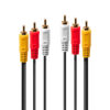 Lindy 10m Premium AV Cable 3xPhono Male to 3xPhono Male