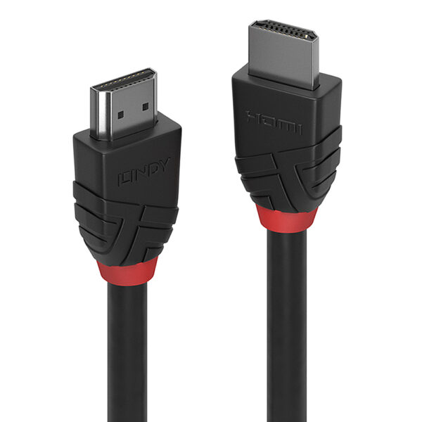 Lindy 0.5m High Speed HDMI Cable, Black Line Lindy 0.5m High Speed HDMI Cable, Black Line