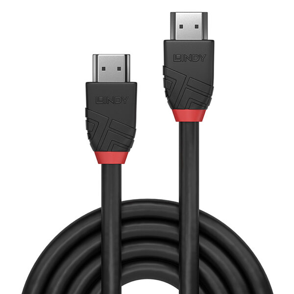 Lindy 0.5m High Speed HDMI Cable, Black Line Lindy 0.5m High Speed HDMI Cable, Black Line