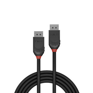 Lindy 0.5m DisplayPort 1.2 Cable, Black Line 0.5M DISPLAYPORT CABLE BLACK LINE