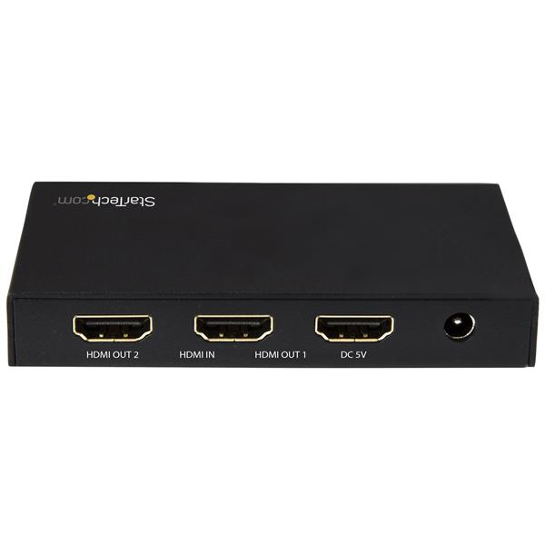StarTech.com 4K HDMI Splitter - HDMI Splitter 1 In 2 Out - 2-Port
