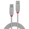 1MUSB2.0TYPEAEXTENSIONCABLEANTHGREY