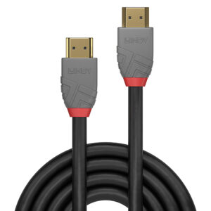 Lindy 0.5m High Speed HDMI Cable, Anthra Line 1M HIGH SPEED HDMI CABLE
