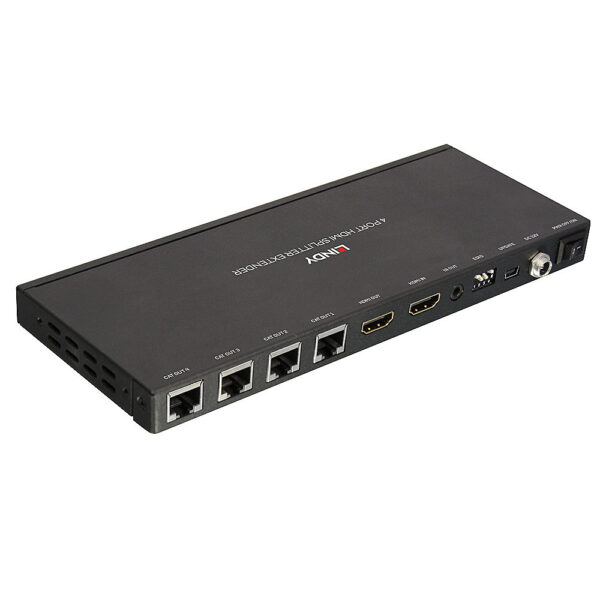 Lindy 70m Cat.6 4 Port HDMI 4K30 and IR Splitter Extender with Loop Lindy 70m Cat.6 4 Port HDMI 4K30 and IR Splitter Extender with Loop