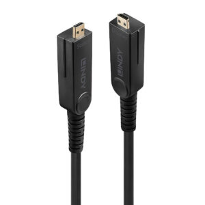 Lindy 40m Fibre Optic Hybrid Micro-HDMI 18G Cable with Detachable