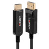 Lindy 20m Fibre Optic Hybrid DisplayPort 1.2 to HDMI 18G Cable Lindy 20m Fibre Optic Hybrid DisplayPort 1.2 to HDMI 18G Cable
