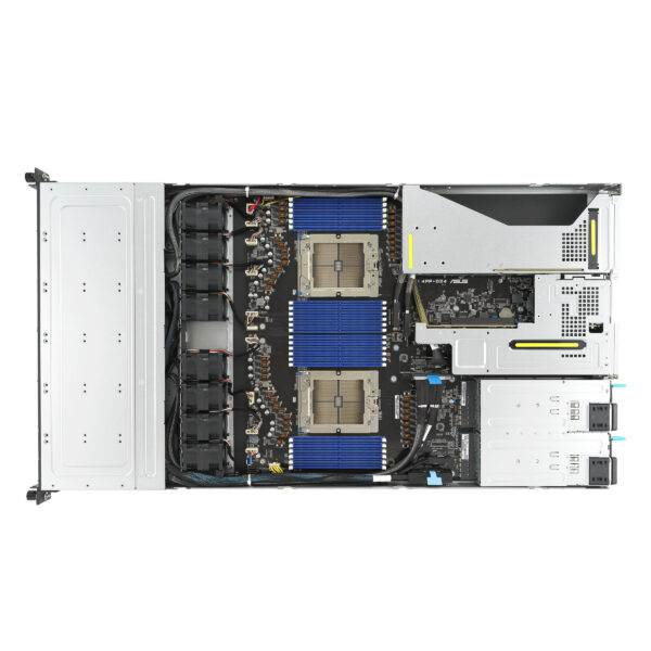 ASUS RS700A-E12-RS12U Socket SP5 Rack (1U) Black, Steel ASUS RS700A-E12-RS12U Socket SP5 Rack (1U) Black, Steel