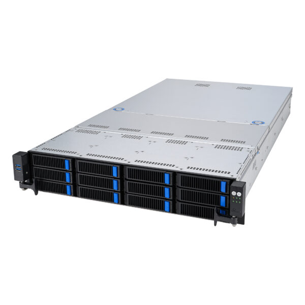 ASUS RS521A-E12-RS12U Socket SP5 Rack (2U) Black, Silver ASUS RS521A-E12-RS12U Socket SP5 Rack (2U) Black, Silver