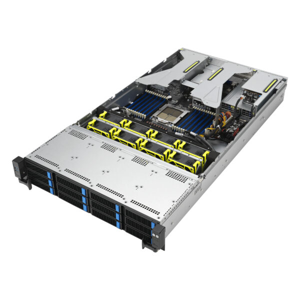 ASUS RS521A-E12-RS12U Socket SP5 Rack (2U) Black, Silver ASUS RS521A-E12-RS12U Socket SP5 Rack (2U) Black, Silver