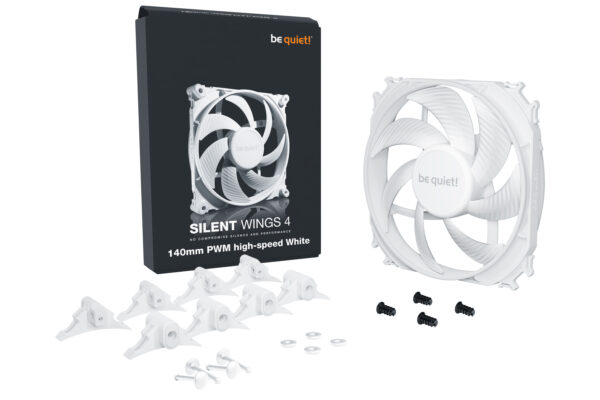 be quiet! SILENT WINGS 4 | 140mm PWM high-speed White Computer case