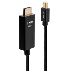 Lindy 2m Active Mini DisplayPort to HDMI Cable with HDR 2M ACTIVE MINI DISPLAYPORT TO HDMI C