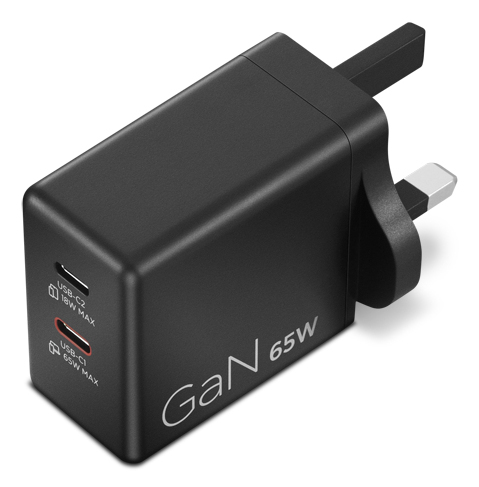 LENOVO DUAL USB-C 65W GAN CHARGER