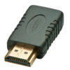 MINI HDMI TO HDMI ADAPTER. BLACK