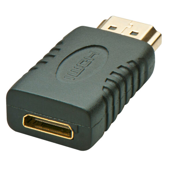 MINI HDMI TO HDMI ADAPTER. BLACK