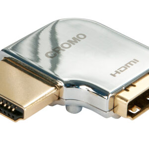 Lindy CROMO HDMI Male to HDMI Female 90 Degree Right Angle Adapter CROMOHDMI90DEGREELEFTADAPTER
