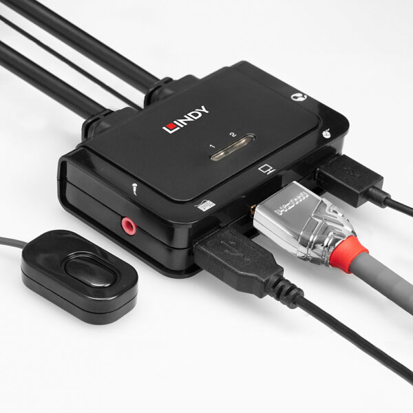 2 PORT HDMI USB 2.0 & AUDIO KVM SW