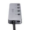 4 PORT USB 3.2 TYPE C HUB WITH ON/O