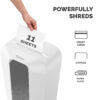 Fellowes LX Series Paper Shredder LX70 11 Sheet Cross Cut Shredder Fellowes LX Series Paper Shredder LX70 11 Sheet Cross Cut Shredder