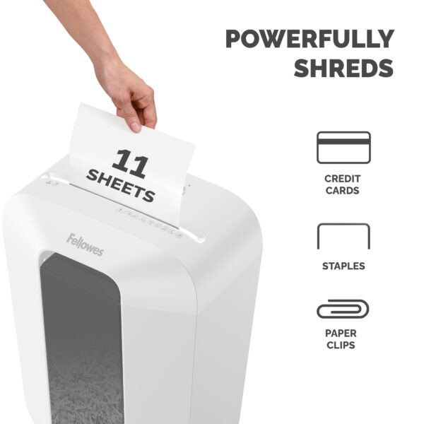 Fellowes LX Series Paper Shredder LX70 11 Sheet Cross Cut Shredder Fellowes LX Series Paper Shredder LX70 11 Sheet Cross Cut Shredder