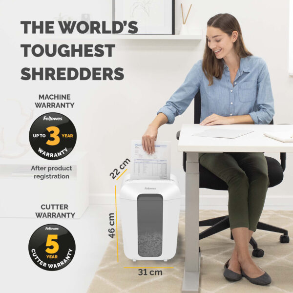 Fellowes LX Series Paper Shredder LX70 11 Sheet Cross Cut Shredder Fellowes LX Series Paper Shredder LX70 11 Sheet Cross Cut Shredder