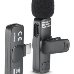 Hama Smart Wireless Black Lavalier/Lapel microphone Hama Smart Wireless Black Lavalier/Lapel microphone