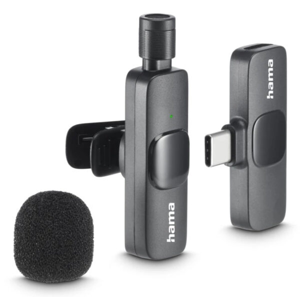 Hama Smart Wireless Black Lavalier/Lapel microphone Hama Smart Wireless Black Lavalier/Lapel microphone