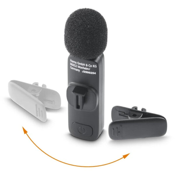 Hama Smart Wireless Black Lavalier/Lapel microphone Hama Smart Wireless Black Lavalier/Lapel microphone