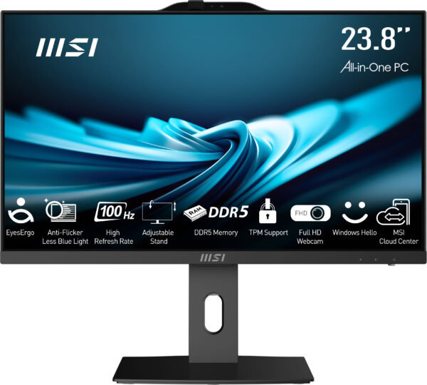 MSI Pro AP242P 14M Intel Core i3 14100 All in One PC, (8GB RAM, 256GB