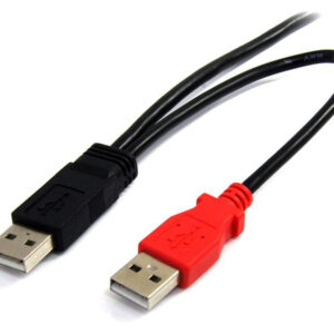 StarTech.com 6 ft USB Y Cable for External Hard Drive - USB A to mini