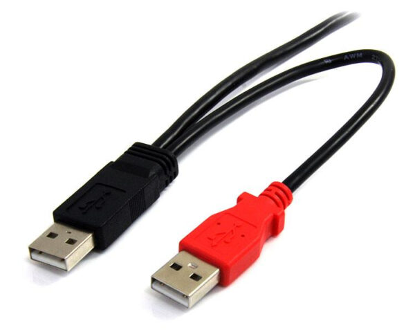 StarTech.com 6 ft USB Y Cable for External Hard Drive - USB A to mini