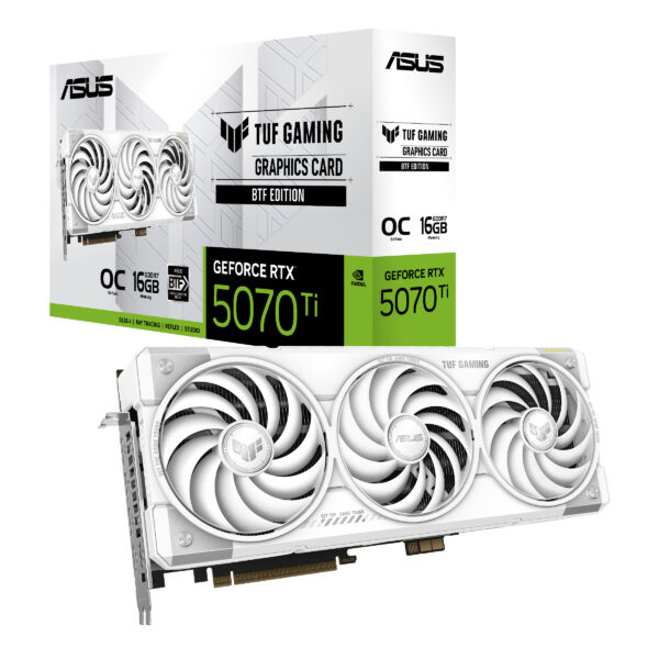 ASUS TUF Gaming TUF-RTX5070TI-O16G-BTF-WHITE NVIDIA GeForce RTX 5070