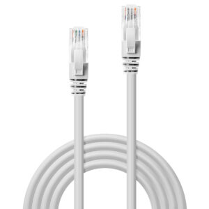 Lindy 2m Cat.6 U/UTP Network Cable, White 0.3MCAT6U/UTPGIGABITNETWORKCABLEWHI