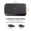 Fellowes Foot Rest Under Desk - Standard Foot Support Ergonomic Foot Fellowes Foot Rest Under Desk - Standard Foot Support Ergonomic Foot