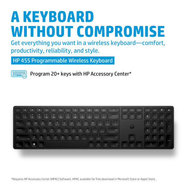 HP455 PROGRAMMABLE WIRELESS KEYBOARD