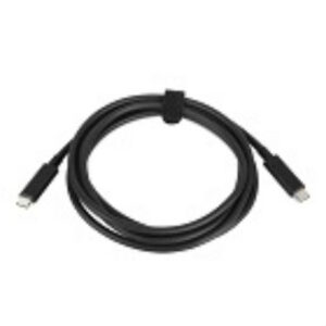 Lenovo 4X90Q59480 USB cable USB 3.2 Gen 1 (3.1 Gen 1) 2 m USB C Black LENOVO USB-C TO USB-C CABLE 2M