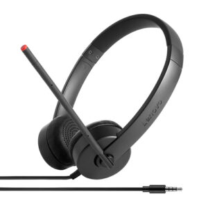 Lenovo Stereo Analog Headset Wired Head-band Office/Call center Black AUDIO BO STEREO ANALOG HEADSET