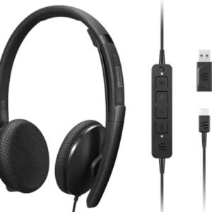 Lenovo 4XD1M45626 headphones/headset Wired Head-band USB Type-C Black ^LENOVO WIRED VOIP HEADSET