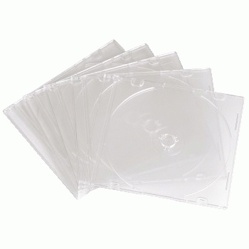SLIM CD JEWEL CASE 25 PACK CLEAR