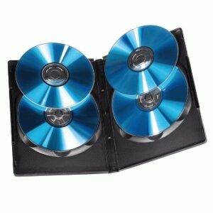 Hama DVD Quad Box, Black, Package of 5 pieces 4 discs QUAD BOX DVD JEWEL CASE 5 PACK BLACK