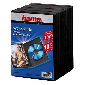 STANDARD DVD JEWEL CASE 10 PACK BLK