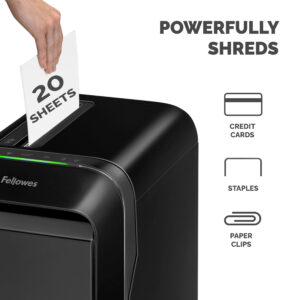 Fellowes LX Series Powershred LX220 paper shredder 65 dB Black Fellowes LX Series Powershred LX220 paper shredder 65 dB Black