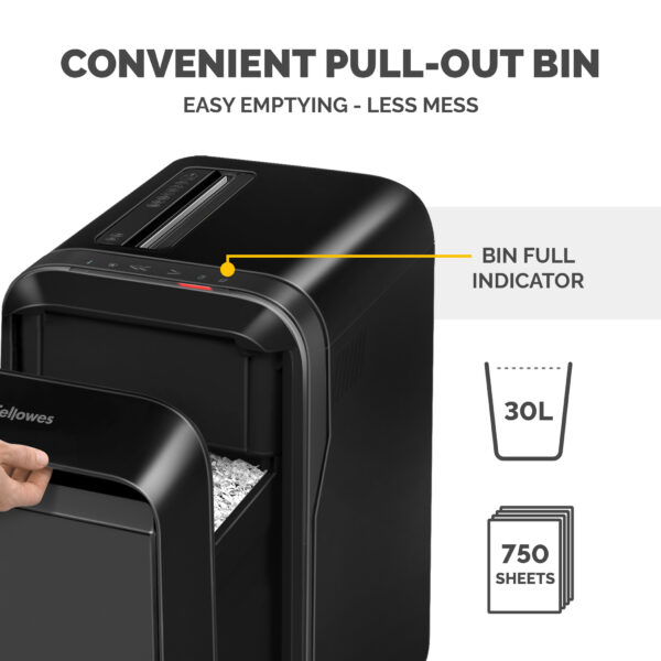 Fellowes LX Series Powershred LX220 paper shredder 65 dB Black Fellowes LX Series Powershred LX220 paper shredder 65 dB Black