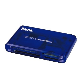 Hama USB CardReaderWriter 35in1 card reader Blue Hama USB CardReaderWriter 35in1 card reader Blue