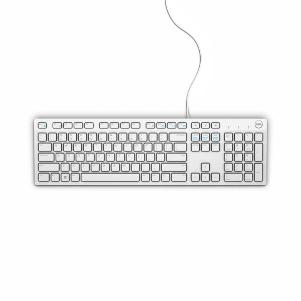 DELL Wired Keyboard - KB216 - US International (QWERTY) - White DELL Wired Keyboard - KB216 - US International (QWERTY) - White