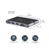 StarTech.com USB C Multiport Adapter - USB Type-C Mini Dock with HDMI