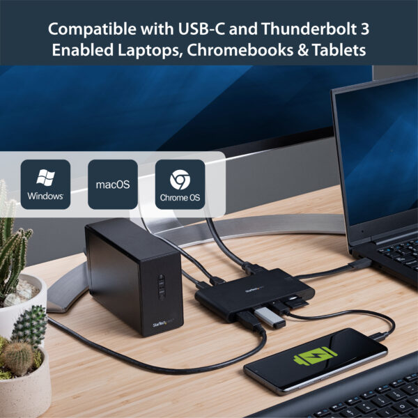 StarTech.com USB C Multiport Adapter - USB Type-C Mini Dock with HDMI