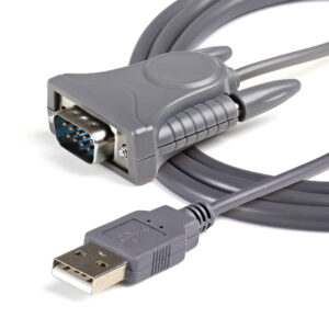 StarTech.com 3ft (91cm) 1-Port USB to Serial Cable, DB9/DB25 RS232 to